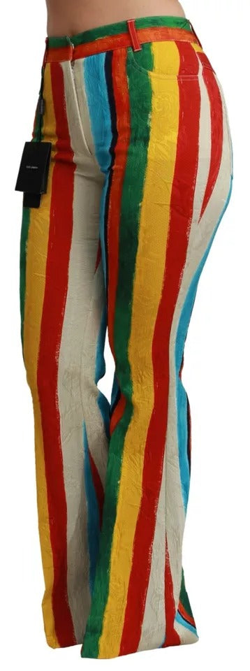 Pantalones Riga Pittorica acampanados multicolores