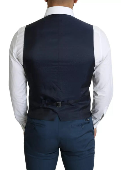Chaleco de vestir formal azul marino para hombre