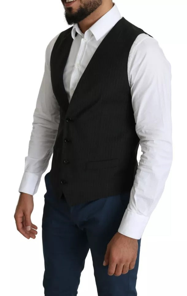 Chaleco de vestir formal para hombre, de color negro, para personal