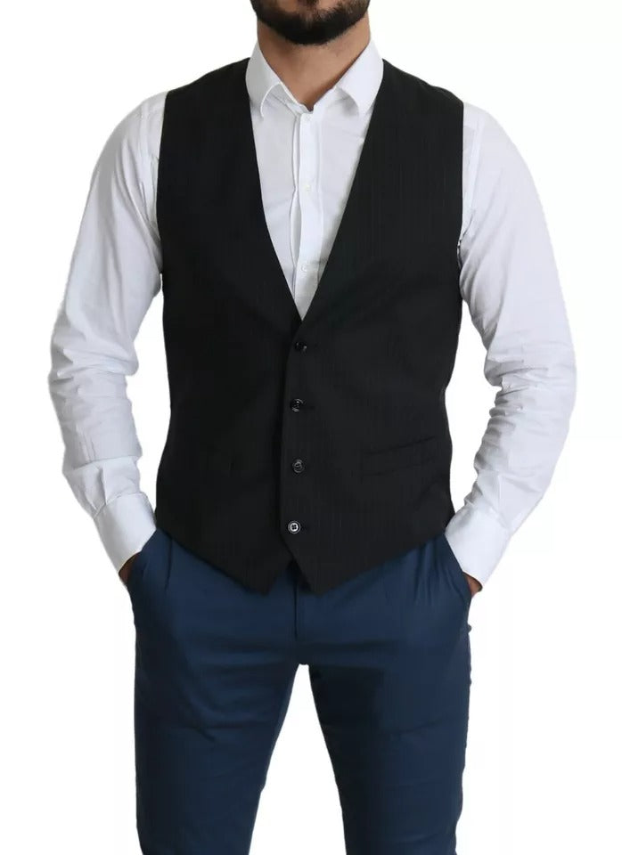 Chaleco de vestir formal para hombre, de color negro, para personal
