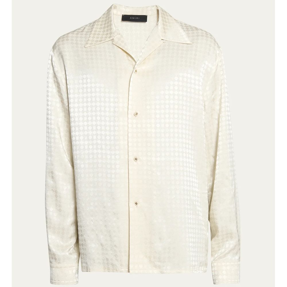 Camisa de viscosa blanca