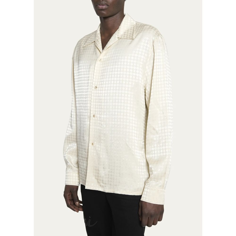 Camisa de viscosa blanca