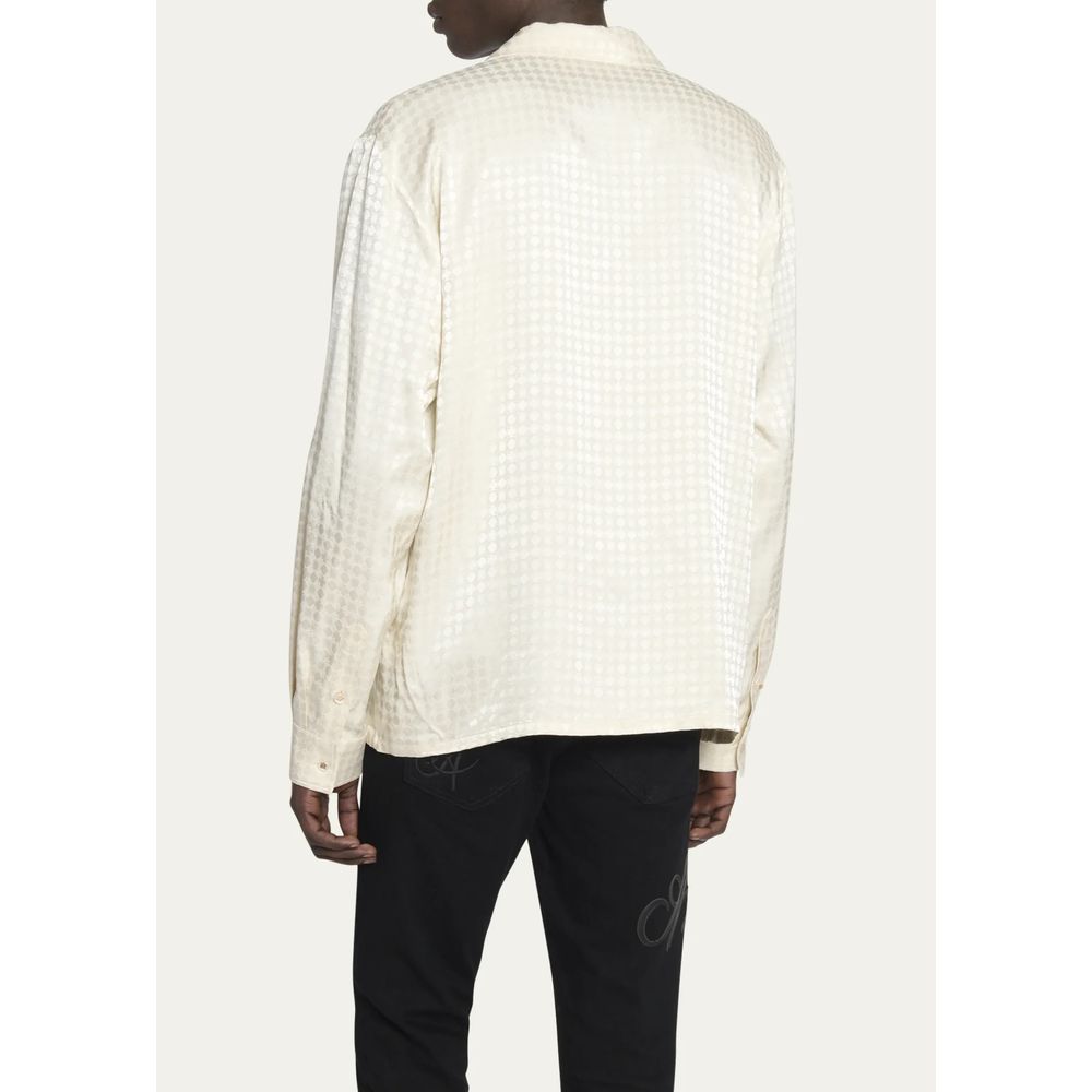 Camisa de viscosa blanca