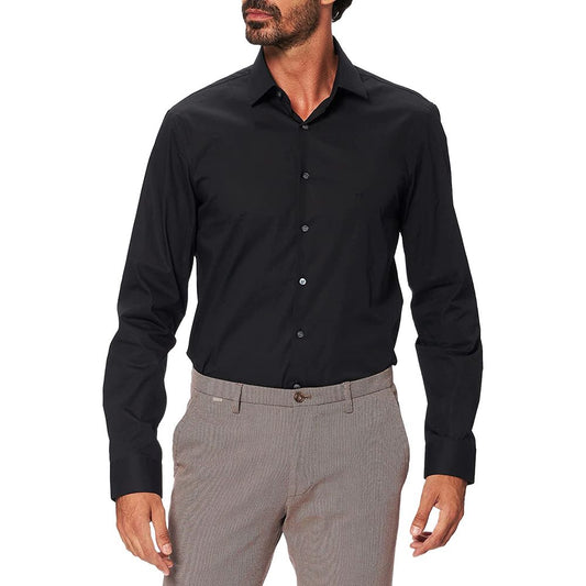 Camisa de algodón negra