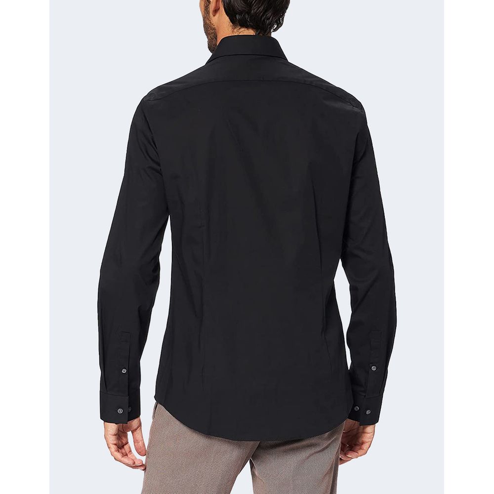 Camisa de algodón negra