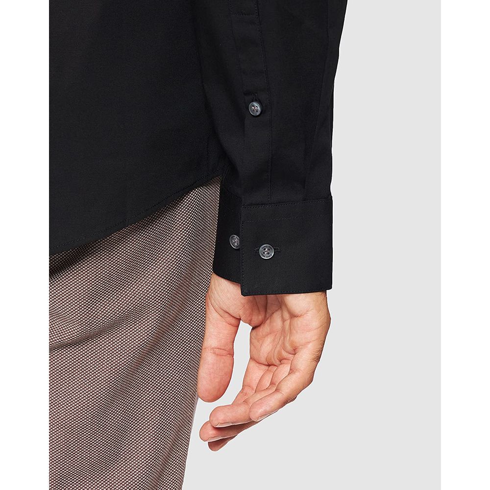 Camisa de algodón negra