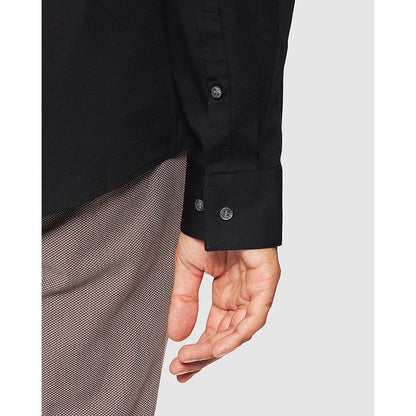 Camisa de algodón negra