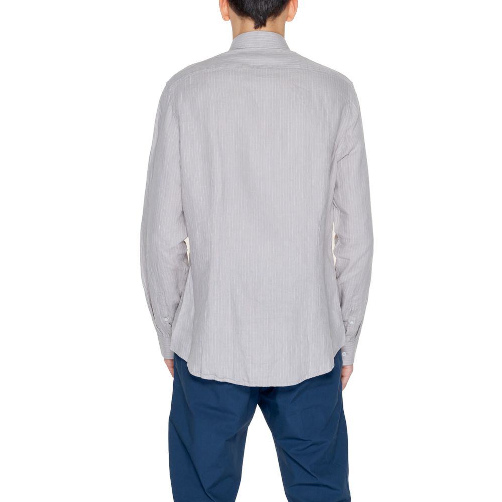 Camisa de lino beige