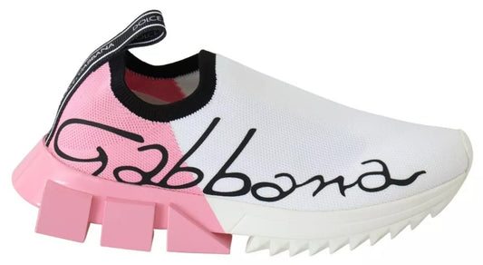 Zapatillas Sorrento con logo rosa y blanco