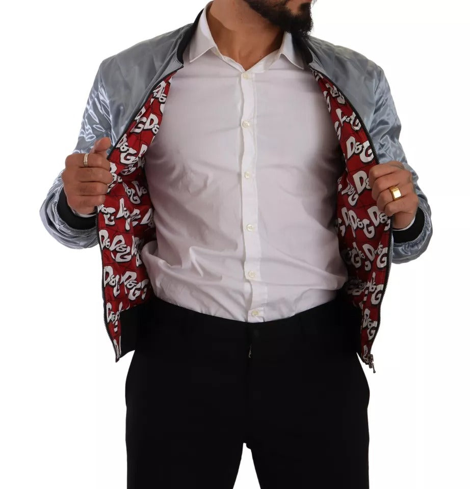 Chaqueta bomber azul claro para hombre