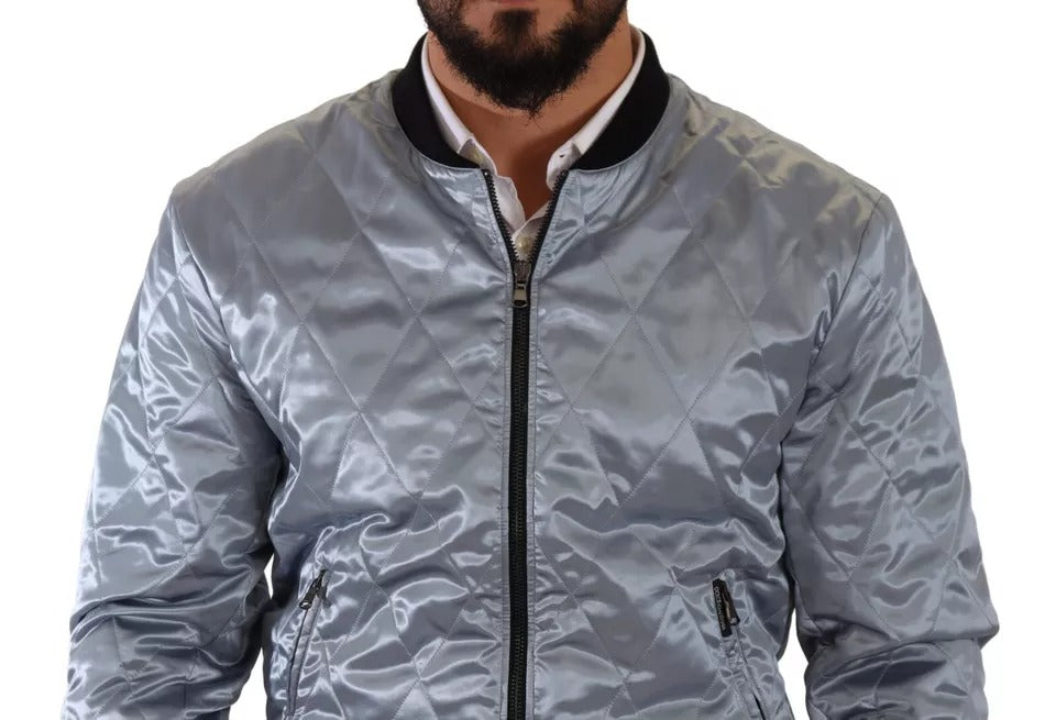 Chaqueta bomber azul claro para hombre