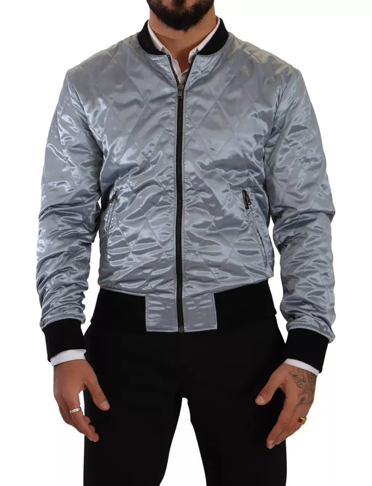 Chaqueta bomber azul claro para hombre