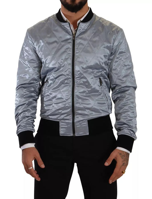 Chaqueta bomber azul claro para hombre