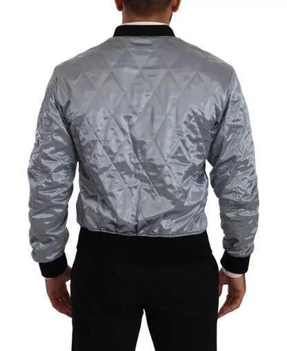 Chaqueta bomber azul claro para hombre