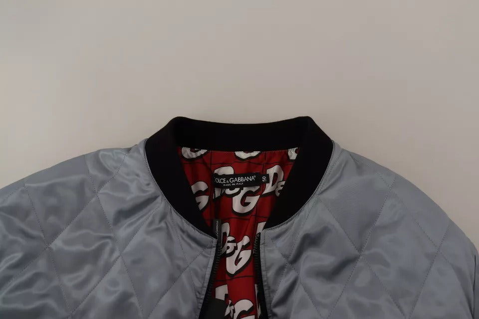 Chaqueta bomber azul claro para hombre