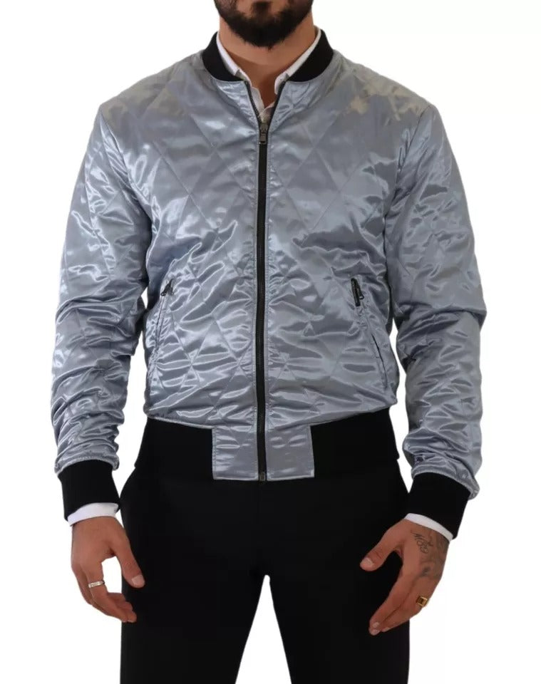 Chaqueta bomber azul claro para hombre
