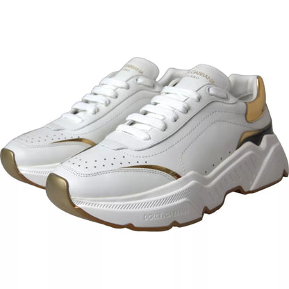 Zapatillas de piel Daymaster de oro blanco para hombre