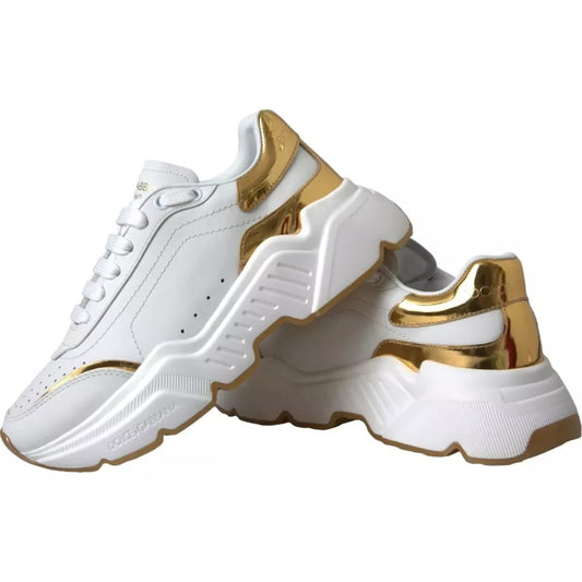 Zapatillas de piel Daymaster de oro blanco para hombre