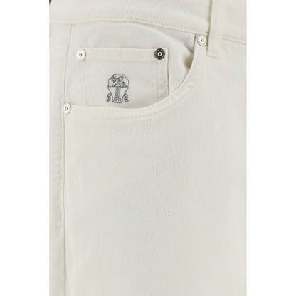 Jeans with turn-up hem