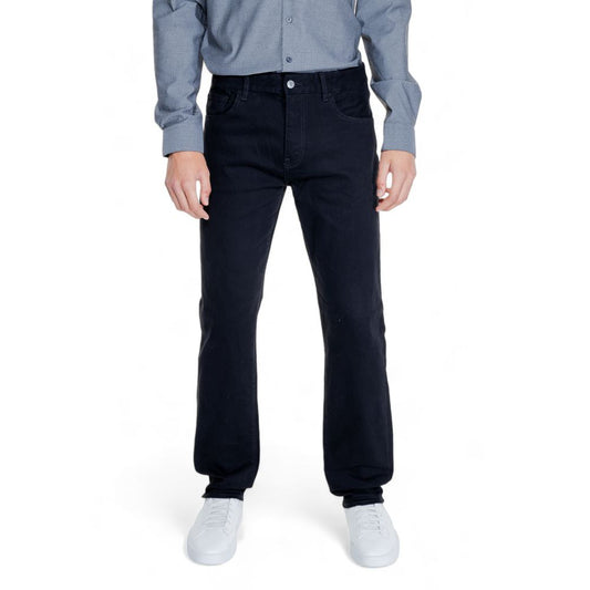 Vaqueros y pantalones de algodón negro