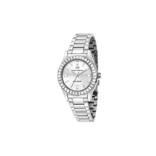 Reloj de acero inoxidable plateado