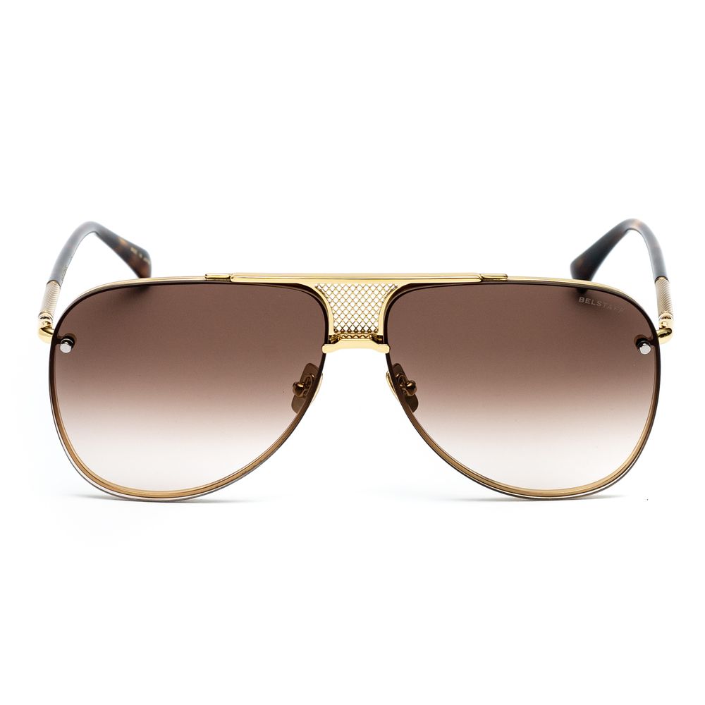 Gafas de sol de titanio dorado