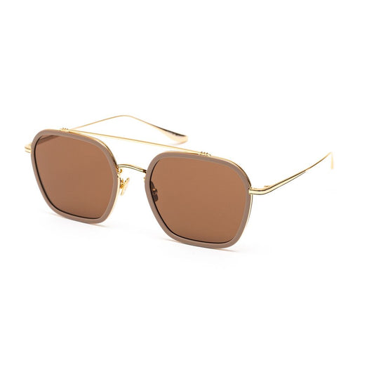 Gafas de sol de titanio dorado