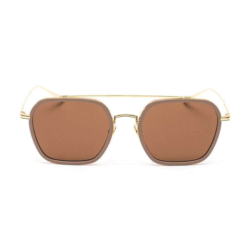 Gafas de sol de titanio dorado