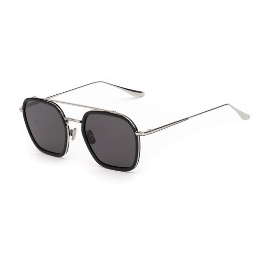 Gafas de sol de acero inoxidable gris
