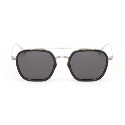 Gafas de sol de acero inoxidable gris