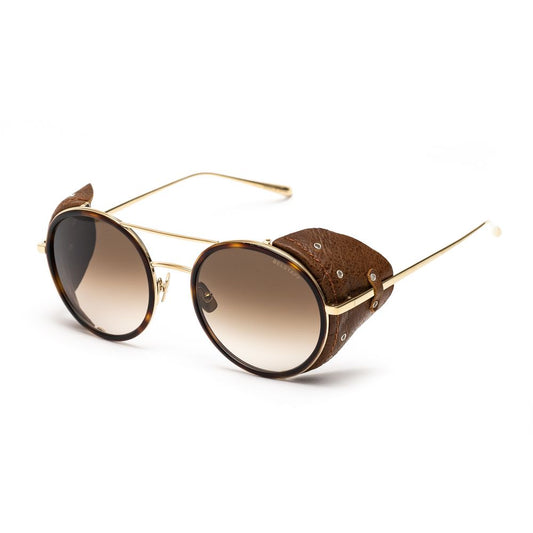 Gafas de sol de titanio dorado