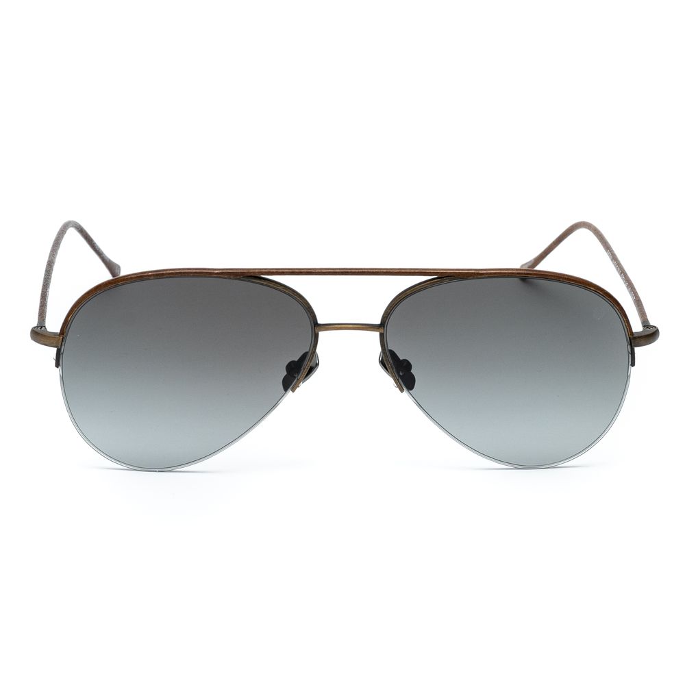 Gafas de sol de acero inoxidable marrón