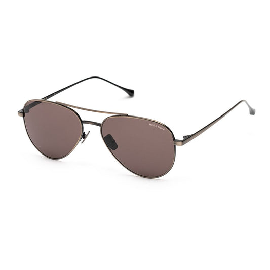 Gafas de sol de acero inoxidable marrón