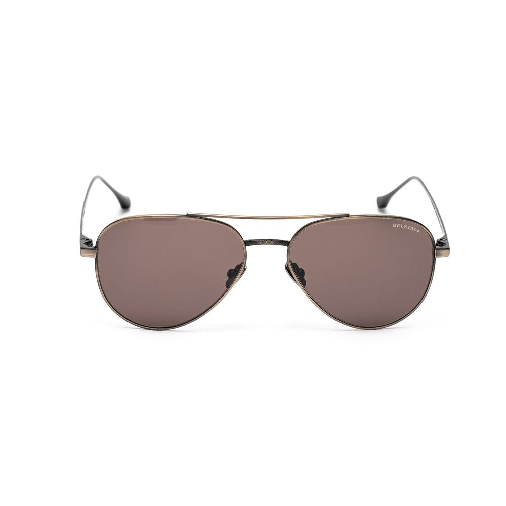 Gafas de sol de acero inoxidable marrón