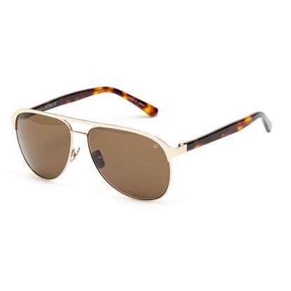 Gafas de sol de acetato dorado