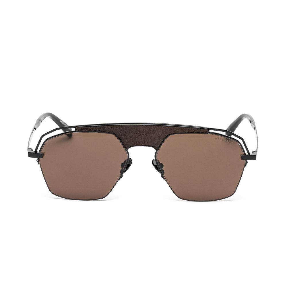 Gafas de sol de titanio marrón