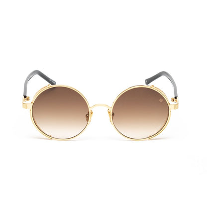 Gafas de sol de acetato dorado