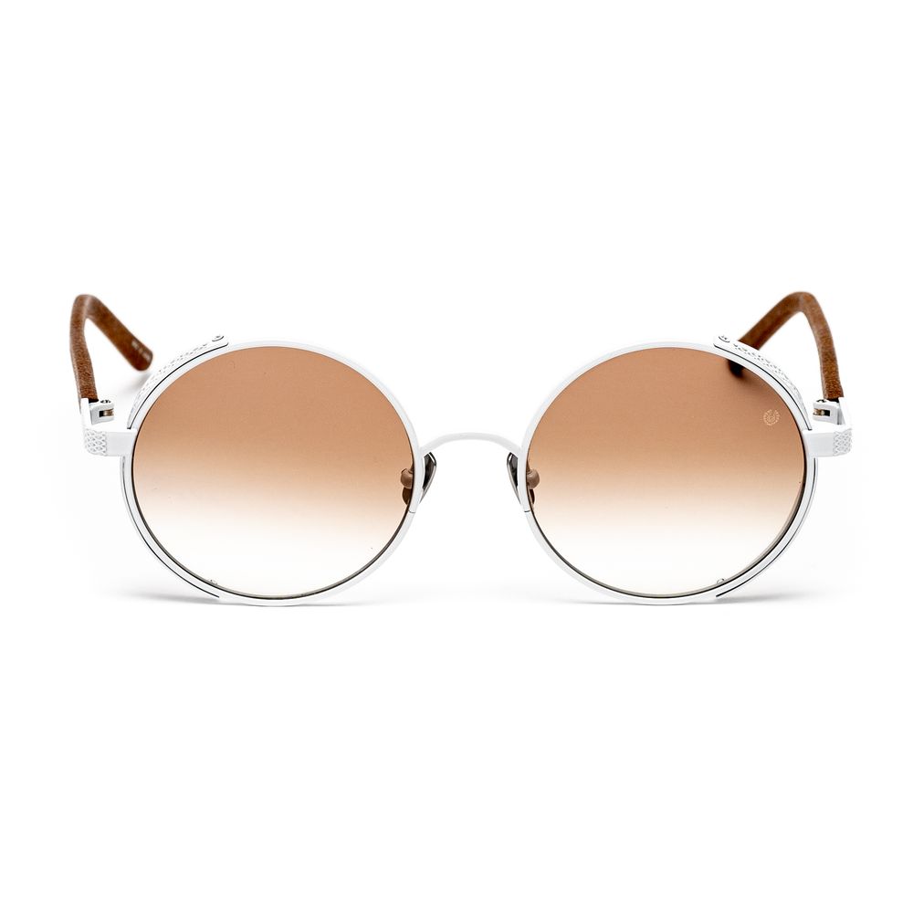 Gafas de sol de titanio blanco