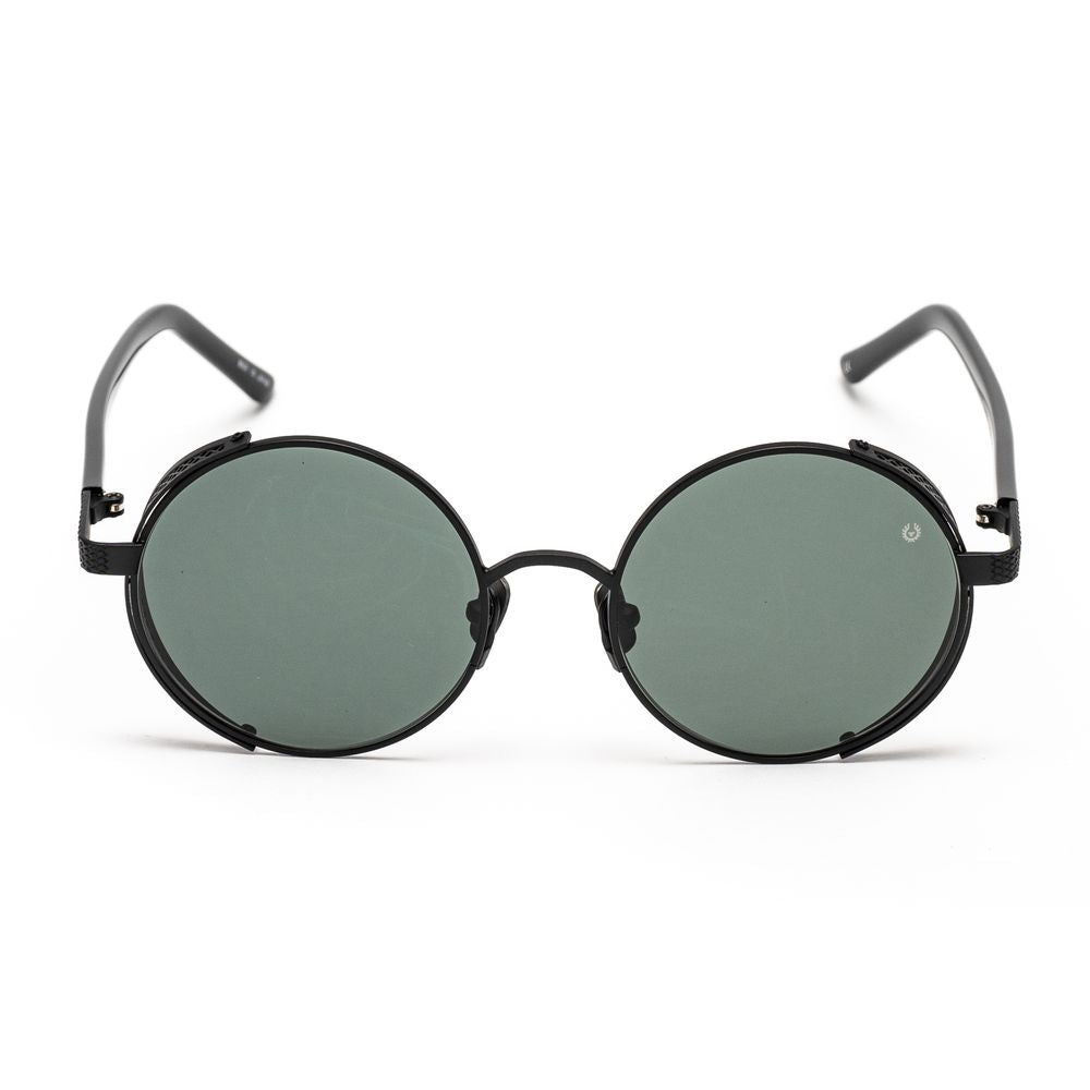 Gafas de sol de acero inoxidable negras de acero inoxidable