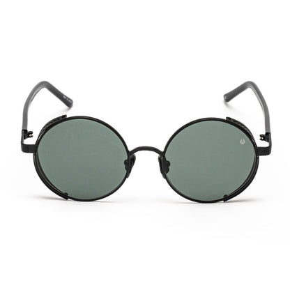 Gafas de sol de acero inoxidable negras de acero inoxidable