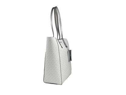 Bolso tote grande Vincent con tarjetero, color plateado