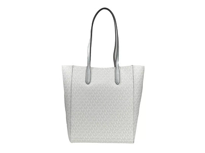 Bolso tote grande Vincent con tarjetero, color plateado