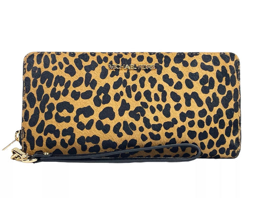 Cartera de pulsera continental con estampado animal Jet Set