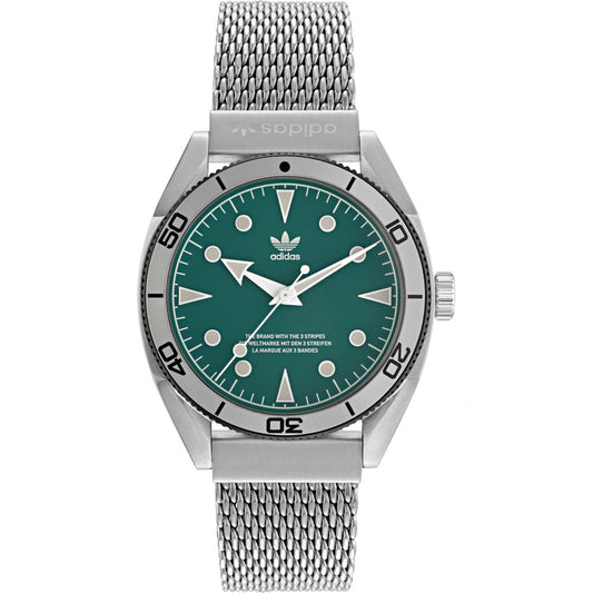 Reloj de acero inoxidable gris de acero inoxidable