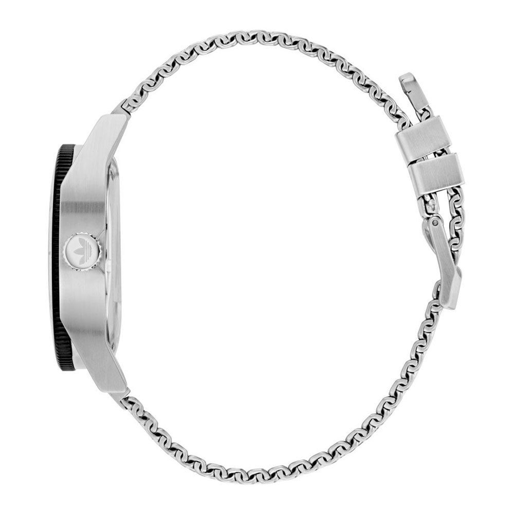 Reloj de acero inoxidable gris de acero inoxidable
