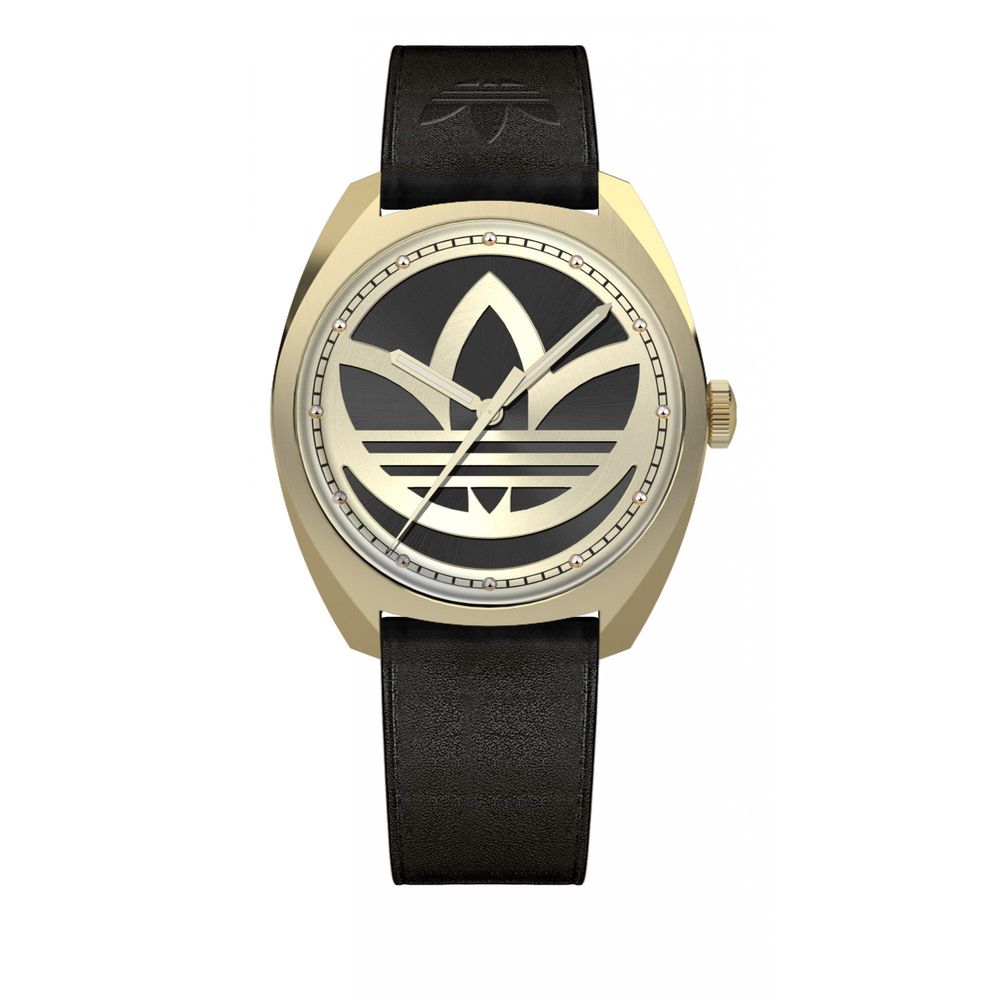 Reloj de cuero negro