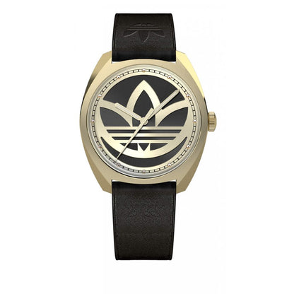 Reloj de cuero negro