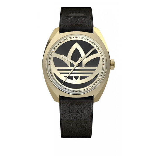 Reloj de cuero negro