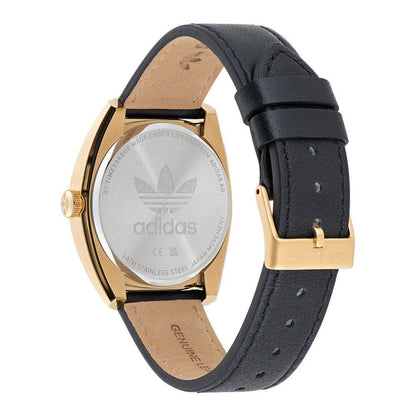 Reloj de cuero negro