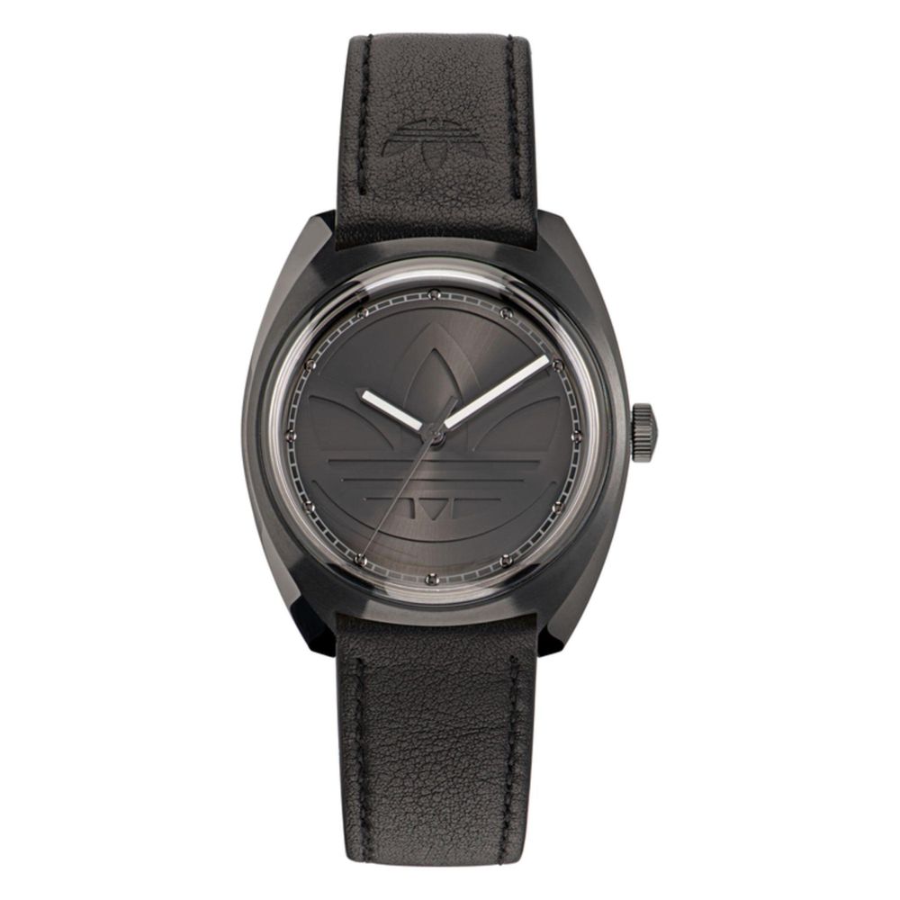 Reloj de cuero negro